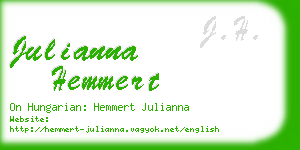 julianna hemmert business card